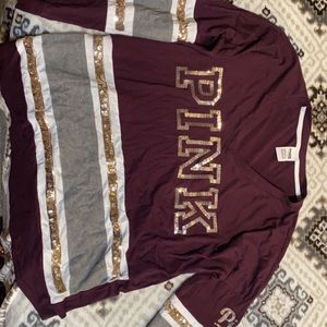 Sequence long sleeve pink shirt